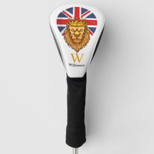 BRITISH Royal Lion Monogram Golf Head Cover