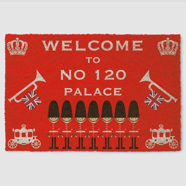 British Royal Novelty Door Fiber Doormat (Front)