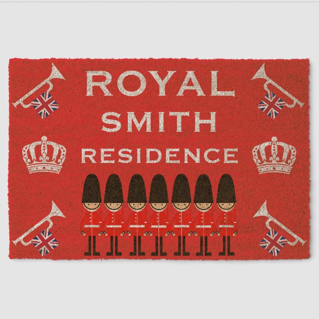 British Royal Novelty Door Fiber Doormat (Front)