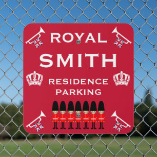 British Royal Novelty  Metal Sign