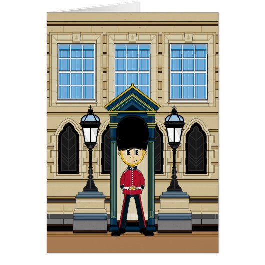 British Royal Palace Guards Card (Front)