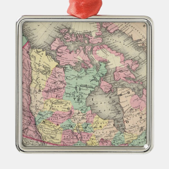 British, Russian & Danish Possessions Metal Ornament (Front)