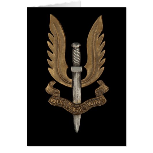 British SAS Cards (Front)