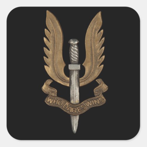 British SAS Square Sticker