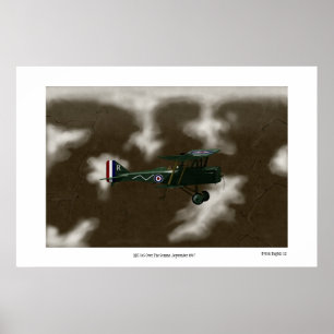 British Se5A Fighter World War One Poster