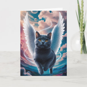 British Shorthair Angel Sympathy Card