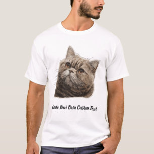 British Shorthair Cat Create Your Own Custom Text T-Shirt