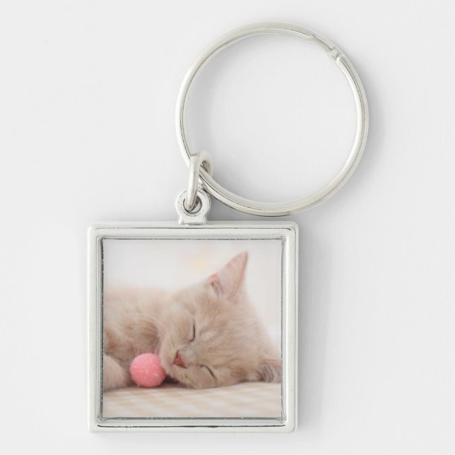 British Shorthair Cat Keychain (Front)