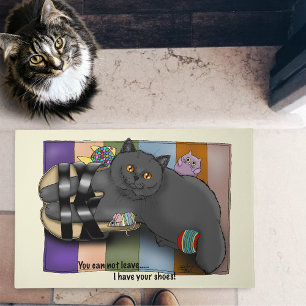 British Shorthair Cat Sandal Beach Ready Funny  Doormat