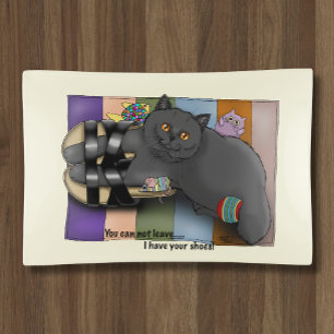 British Shorthair Cat Sandals Beach Ready Funny Trinket Tray