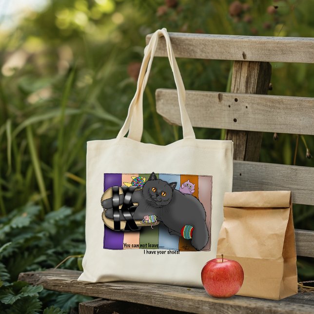 British Shorthair Cat Sandals Funny Cute Tote Bag (Creator Uploaded)