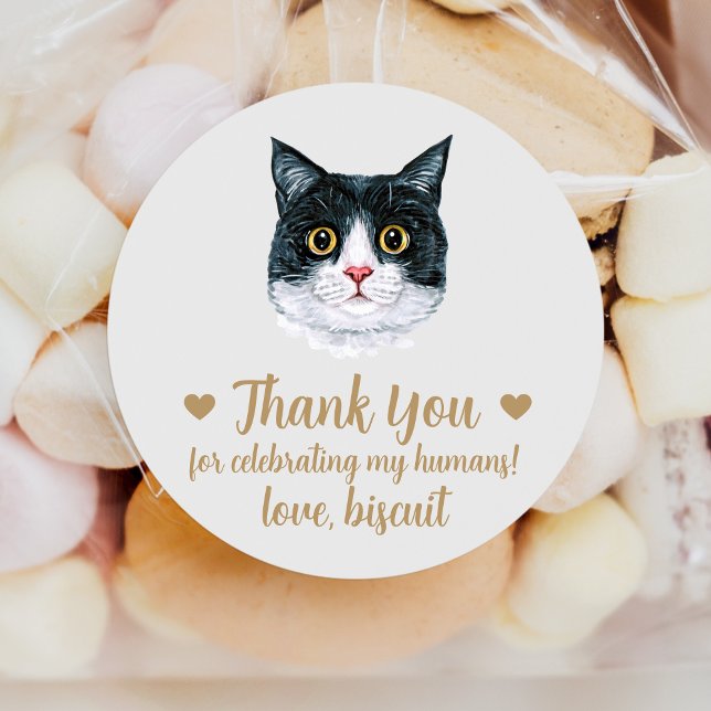British Shorthair Cat Wedding Favor Stickers (Creator Uploaded)