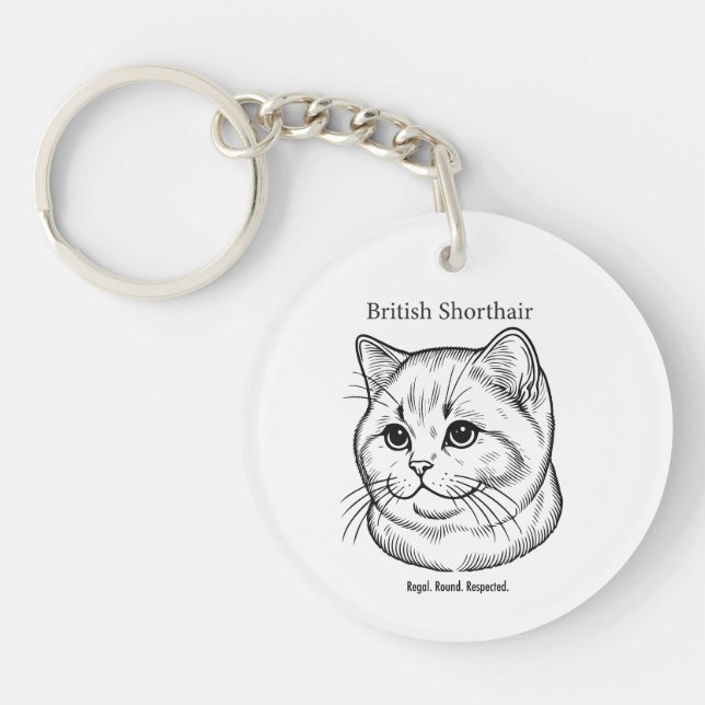 British Shorthair Keychain (Front)