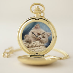 British shorthair, Kitten, Pet Pocket Watch