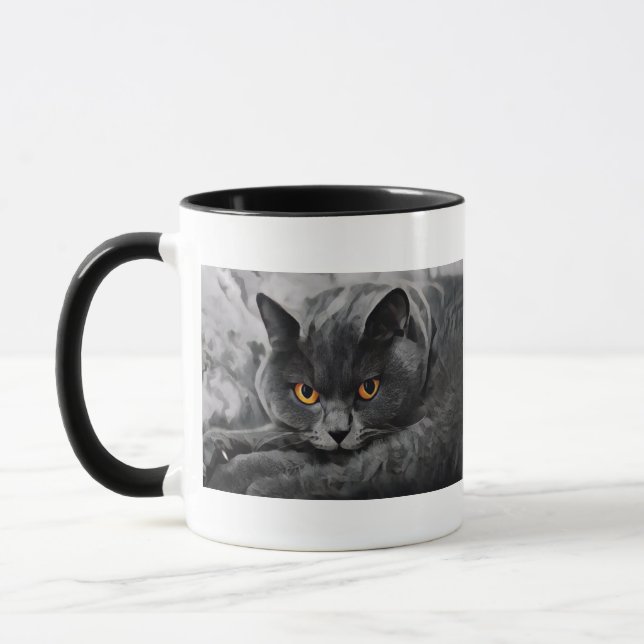 British Shorthair Kitty Mug (Left)