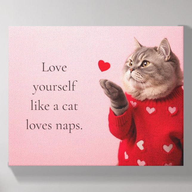British Shorthair Love Yourself Canvas Photo Tile (Front Set)