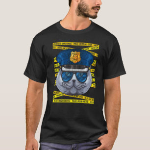 British Shorthair Police Officer Policeman Police T-Shirt