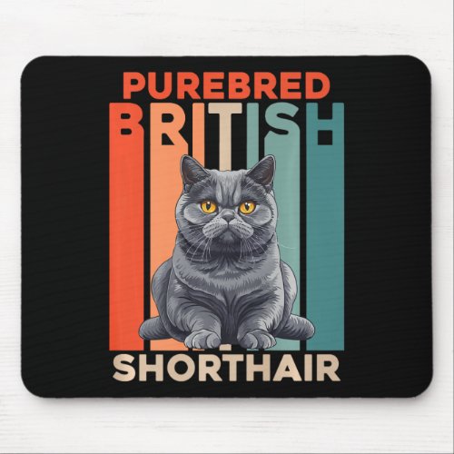 British Shorthair Purebred British Shorthair Vinta Mouse Pad