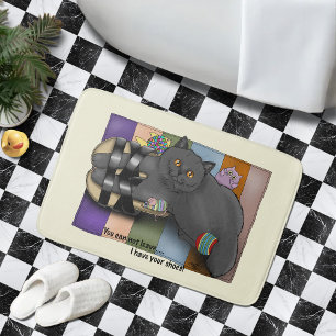 British Shorthair Sandals Beach Ready Funny Bath Mat