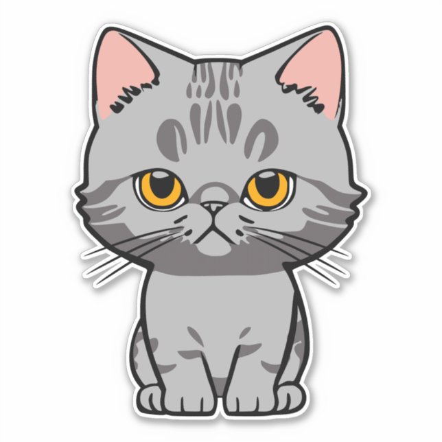 British Shorthair Sticker (Front)