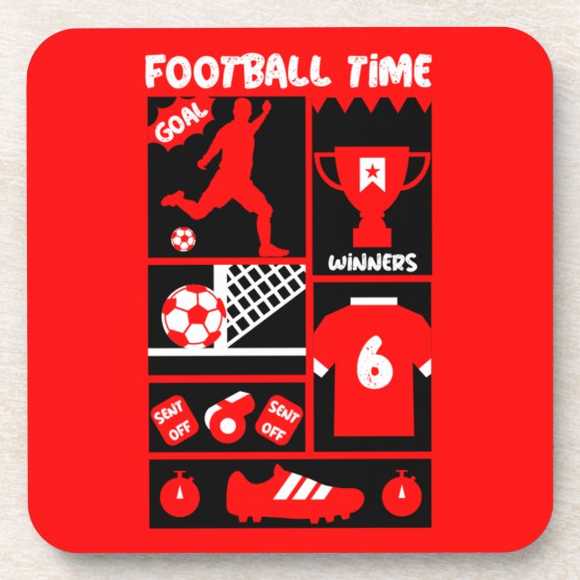 British Soccer Football  Beverage Coaster (Front)