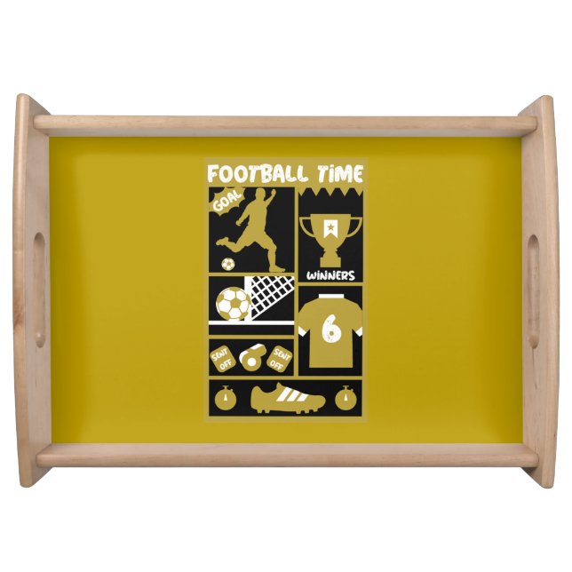 British Soccer Football    Serving Tray (Front)