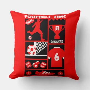 British Soccer Football   Throw Pillow