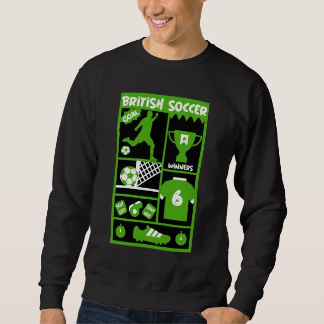 British Soccer T-Shirt Sweatshirt (Front)