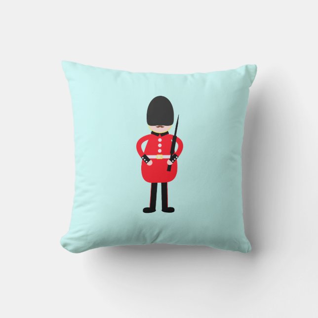 British Soldier Throw Pillow (Front)