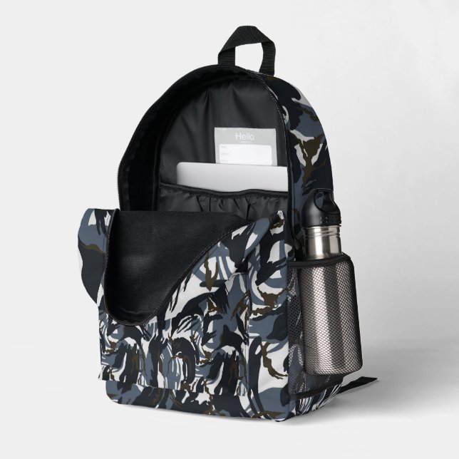 British Soldier Urban Military Camouflage  Printed Backpack (Back Corner Right (Open))