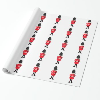 British Soldier Wrapping Paper by mail_me at Zazzle