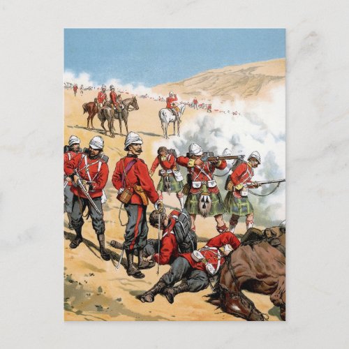 British soldiers of the 19th century postcard