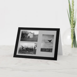 British Soldiers with War Kite and Parachute 1914 Card