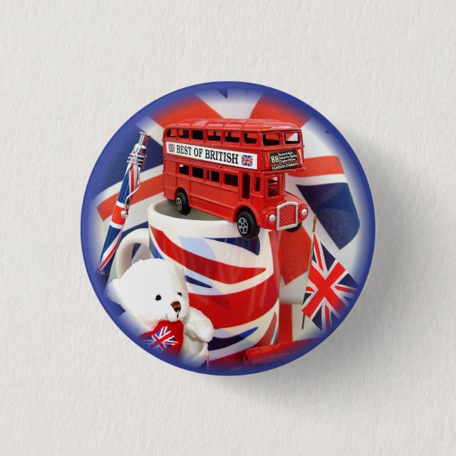 British Souvenirs ~ Button (Front)