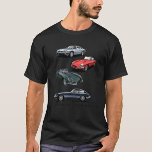 British Sports Cars Classic Jaguars T-Shirt