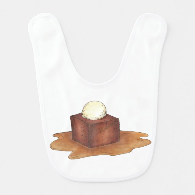 British Sticky Toffee Pudding English Dessert Food Baby Bib (Front)
