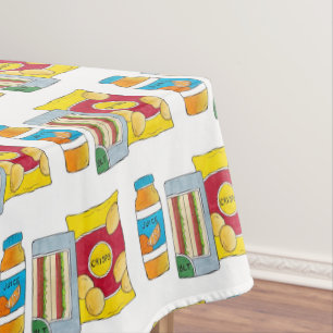 British Supermarket Meal Deal Crisps Sandwich UK Tablecloth