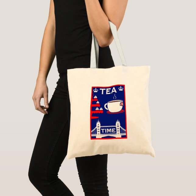 British Tea Lovers Tote Bag (Front (Product))