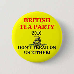 British Tea Party Button