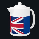 British Teapot, the Union Jack Flag Teapot<br><div class="desc">Enjoy your hot tea in this colorful teapot illustrated with the flag of Great Britain. You can fill this pot with authentic British style teas such as English Breakfast tea or Earl Grey tea. BUT I also allow you (do NOT tell King Charles) that you can fill this with delicious...</div>