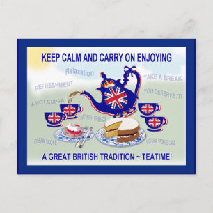 British Teatime  ~ Postcard