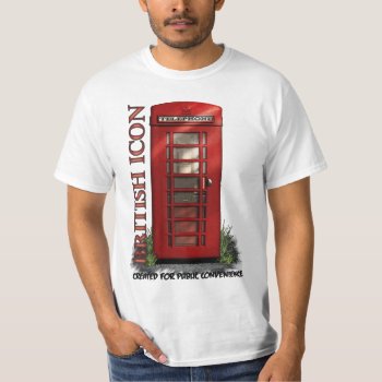 British Telephone Box Funny T-shirt by EnglishTeePot at Zazzle