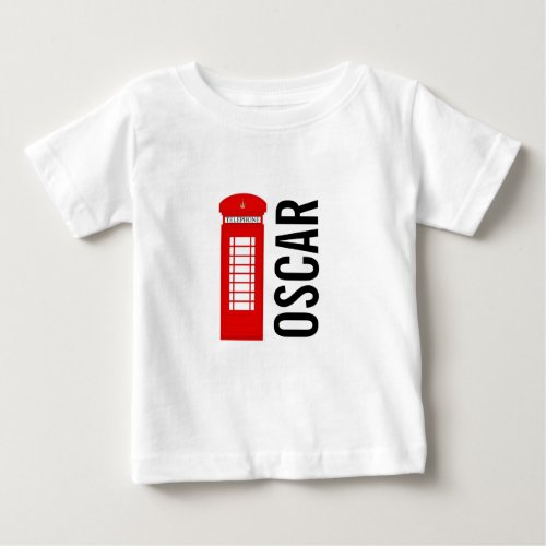 British Telephone Box Gerber Baby Vest Baby T_Shirt