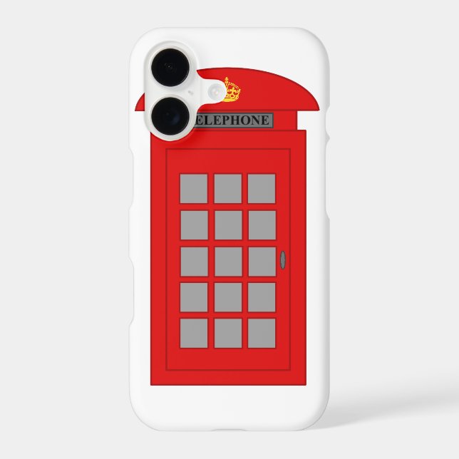 British Telephone Box Iphone Case (Back)