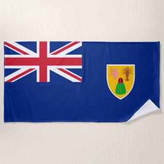 British Territory Turks & Caicos Flag Beach Towel