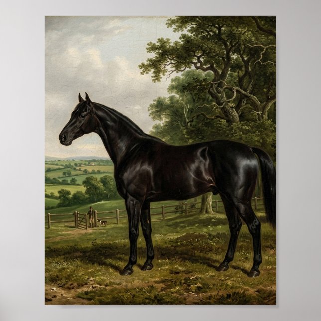 British Thoroughbred Stallion Stable I Poster (Front)
