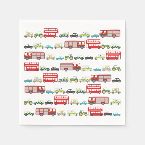 British Traffic Jam Paper Napkins