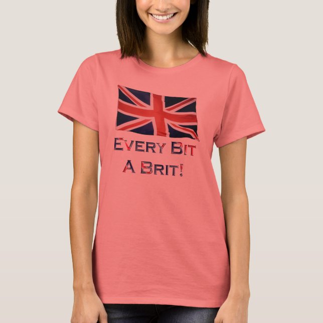 BRITISH U.K. FLAG Patriotic Ringer Shirt (Front)