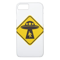 British UFO Caution Sign iPhone 8/7 Case
