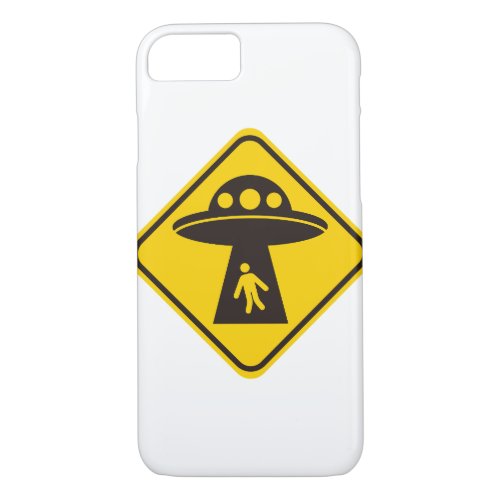 British UFO Caution Sign iPhone 87 Case